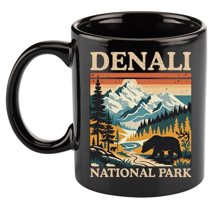 Mount Denali National Park 11oz C Handle Ceramic Mug
