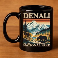 Mount Denali National Park 11oz C Handle Ceramic Mug