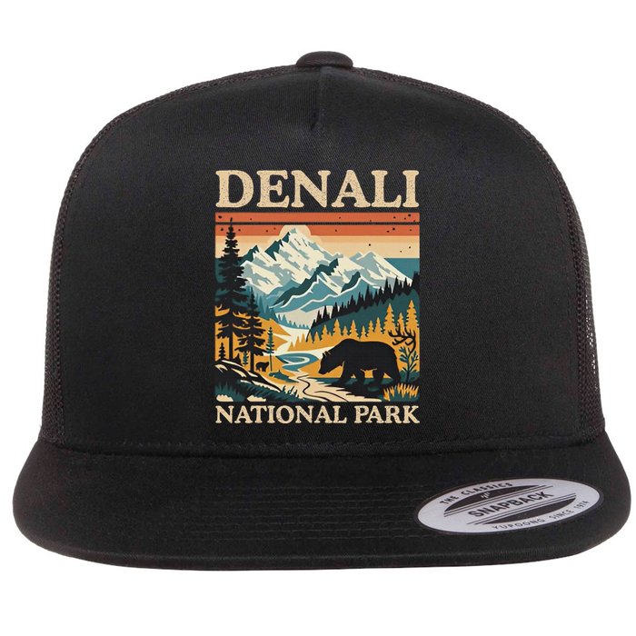 Mount Denali National Park Flat Bill Trucker Hat