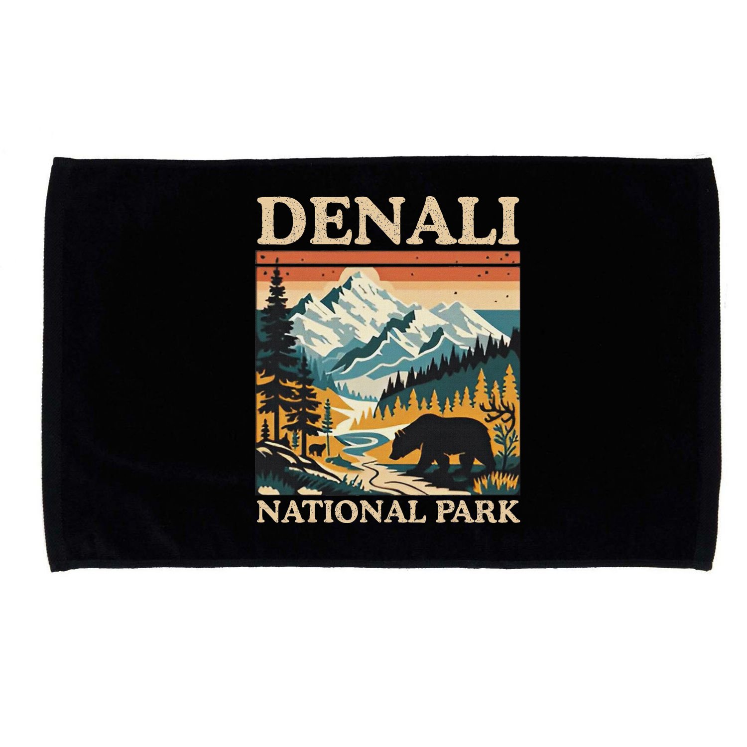 Mount Denali National Park Microfiber Hand Towel
