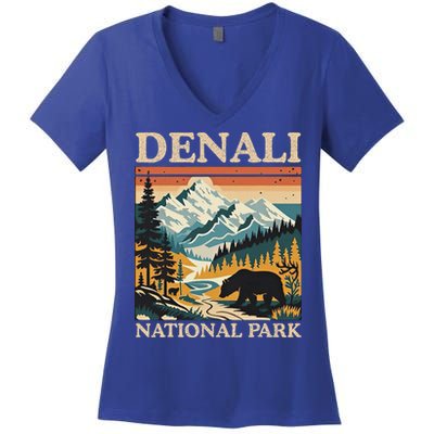 Mount Denali National Park Women's V-Neck T-Shirt