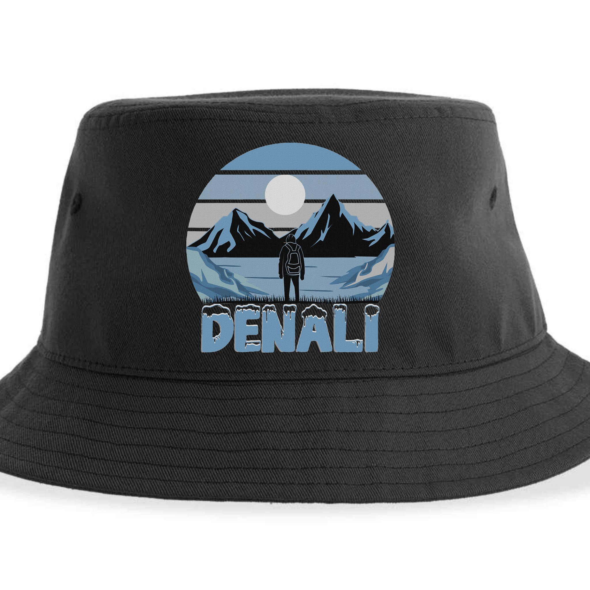 Mt. Denali National Park Alaska Mountain Sustainable Bucket Hat