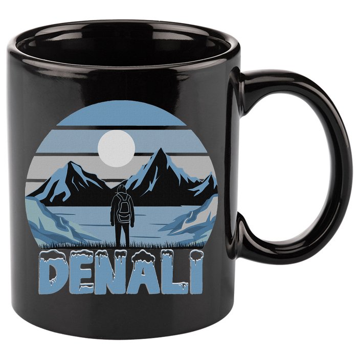 Mt. Denali National Park Alaska Mountain 11oz C Handle Ceramic Mug