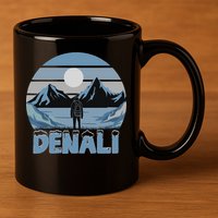 Mt. Denali National Park Alaska Mountain 11oz C Handle Ceramic Mug
