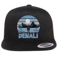 Mt. Denali National Park Alaska Mountain Flat Bill Trucker Hat