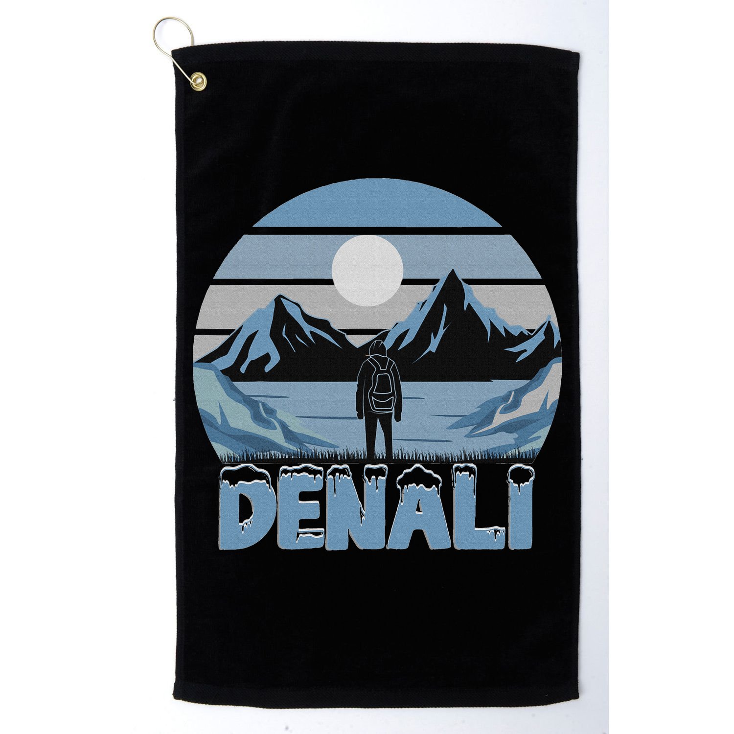 Mt. Denali National Park Alaska Mountain Golf Towel