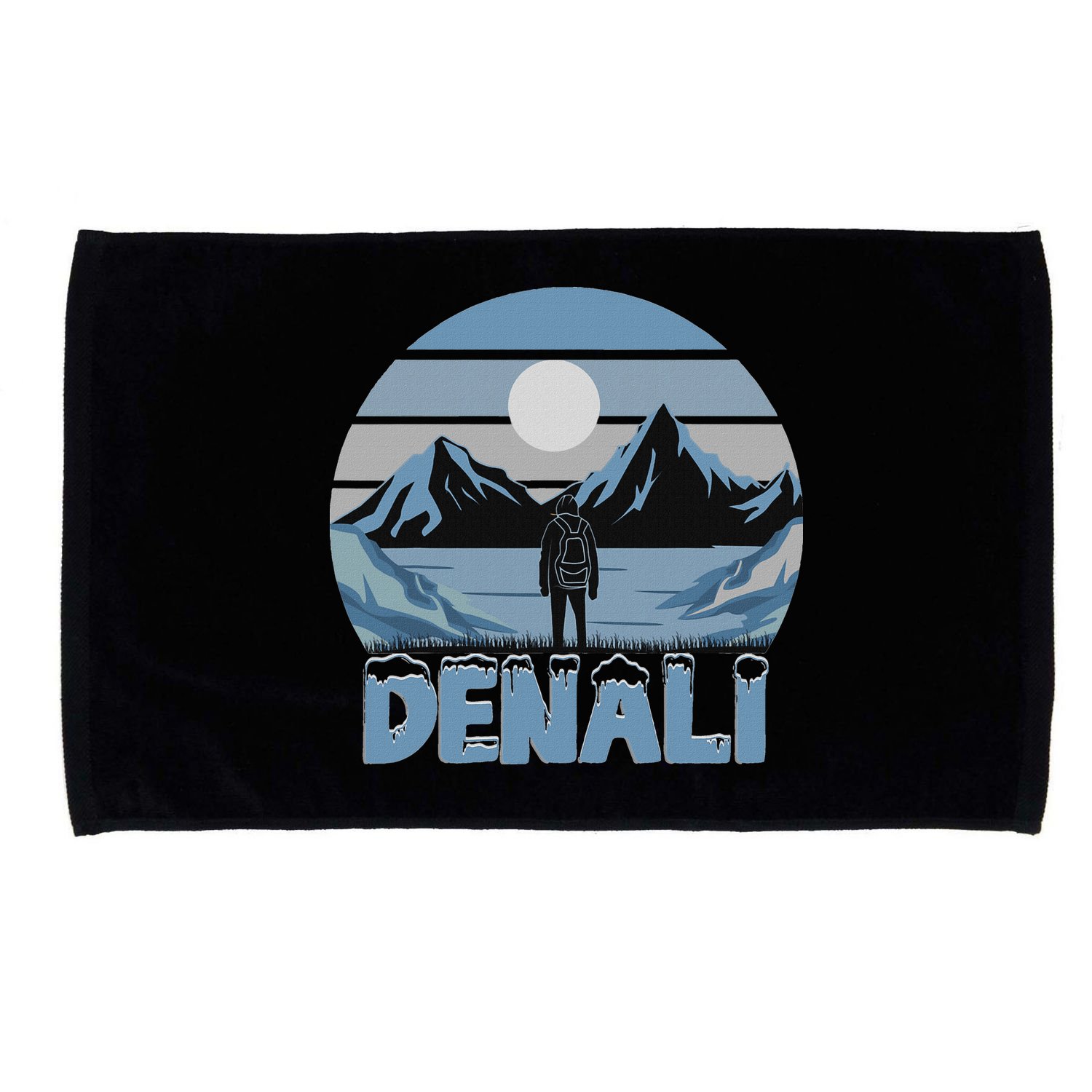 Mt. Denali National Park Alaska Mountain Microfiber Hand Towel