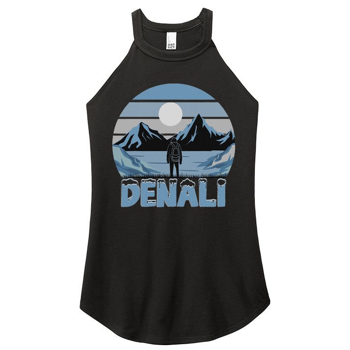 Mt. Denali National Park Alaska Mountain Women's Perfect Tri Rocker Tank