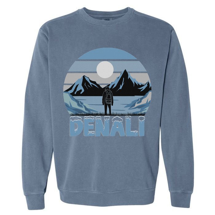 Mt. Denali National Park Alaska Mountain Garment-Dyed Sweatshirt