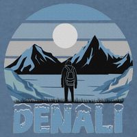 Mt. Denali National Park Alaska Mountain Garment-Dyed Sweatshirt