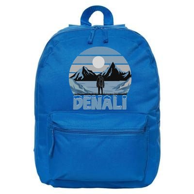 Mt. Denali National Park Alaska Mountain 16 in Basic Backpack