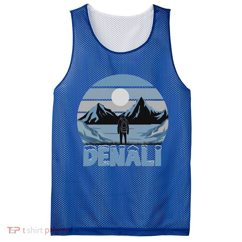 Mt. Denali National Park Alaska Mountain Mesh Reversible Basketball Jersey Tank