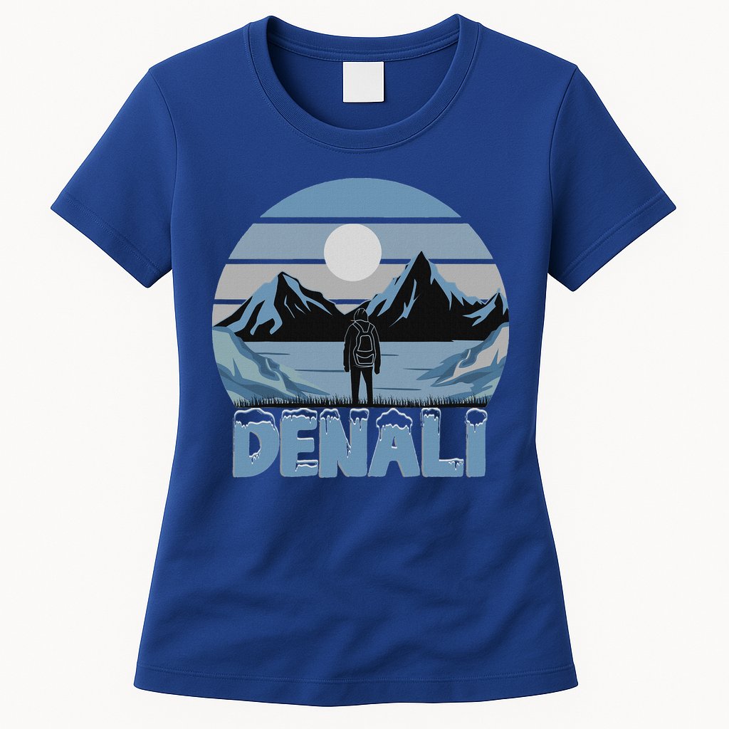 Mt. Denali National Park Alaska Mountain Womens T-Shirt