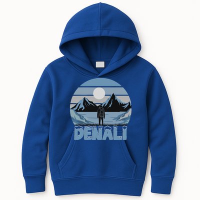 Mt. Denali National Park Alaska Mountain Kids Hoodie