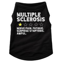 MS Do Not Recommend Funny Multiple Sclerosis Humor Awareness Doggie Tank