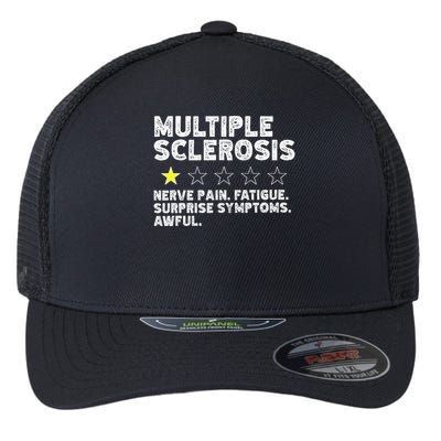 MS Do Not Recommend Funny Multiple Sclerosis Humor Awareness Flexfit Unipanel Trucker Cap