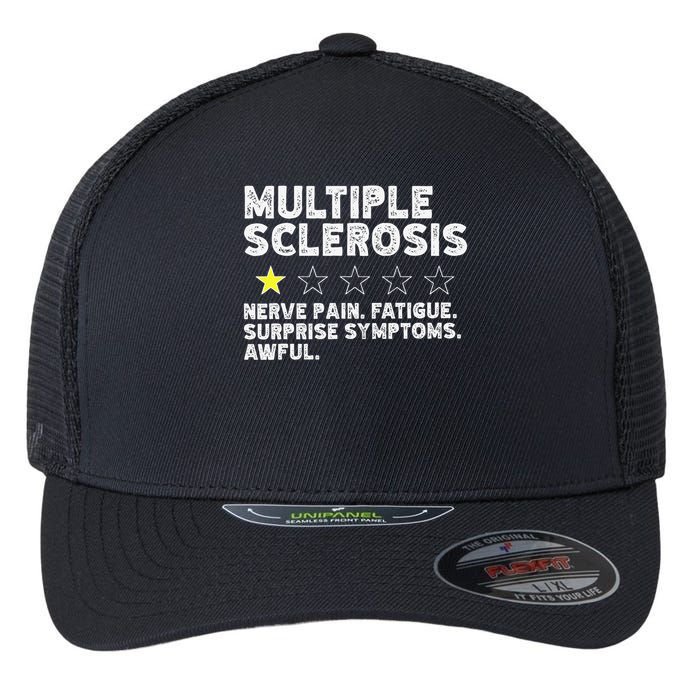 MS Do Not Recommend Funny Multiple Sclerosis Humor Awareness Flexfit Unipanel Trucker Cap