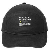 MS Do Not Recommend Funny Multiple Sclerosis Humor Awareness 7-Panel Snapback Hat