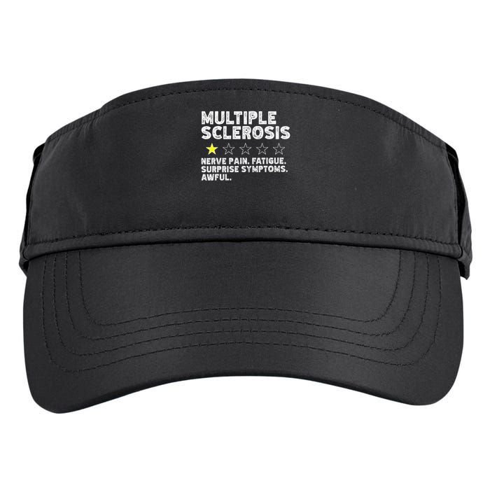 MS Do Not Recommend Funny Multiple Sclerosis Humor Awareness Adult Drive Performance Visor