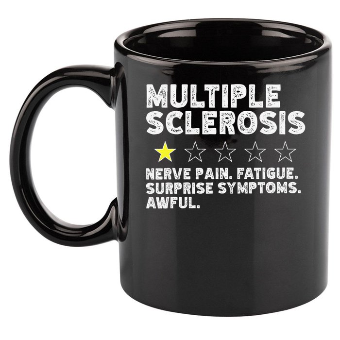 MS Do Not Recommend Funny Multiple Sclerosis Humor Awareness 11oz C Handle Ceramic Mug