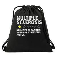 MS Do Not Recommend Funny Multiple Sclerosis Humor Awareness Drawstring Bag
