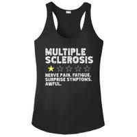 MS Do Not Recommend Funny Multiple Sclerosis Humor Awareness Ladies PosiCharge Competitor Racerback Tank