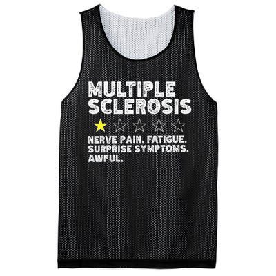 MS Do Not Recommend Funny Multiple Sclerosis Humor Awareness Mesh Reversible Basketball Jersey Tank