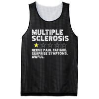 MS Do Not Recommend Funny Multiple Sclerosis Humor Awareness Mesh Reversible Basketball Jersey Tank