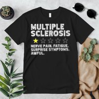 MS Do Not Recommend Funny Multiple Sclerosis Humor Awareness Premium T-Shirt