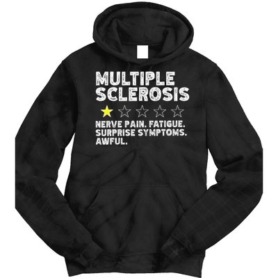 MS Do Not Recommend Funny Multiple Sclerosis Humor Awareness Tie Dye Hoodie