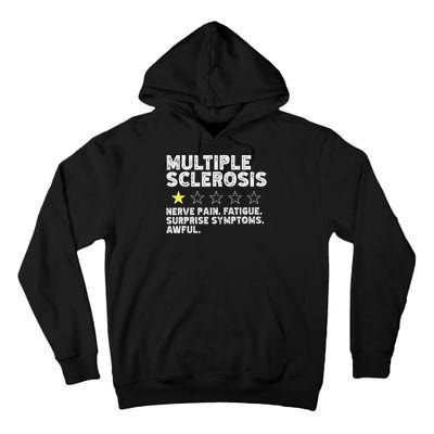 MS Do Not Recommend Funny Multiple Sclerosis Humor Awareness Tall Hoodie