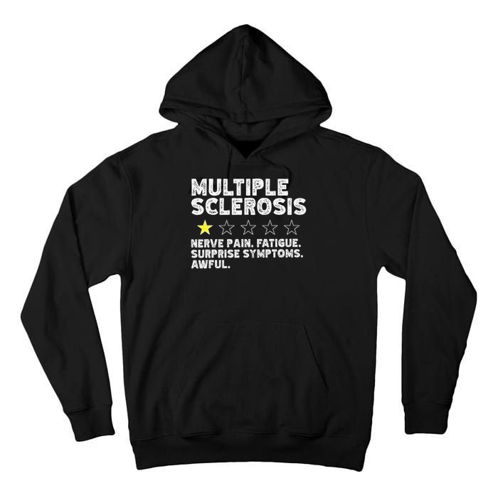 MS Do Not Recommend Funny Multiple Sclerosis Humor Awareness Tall Hoodie