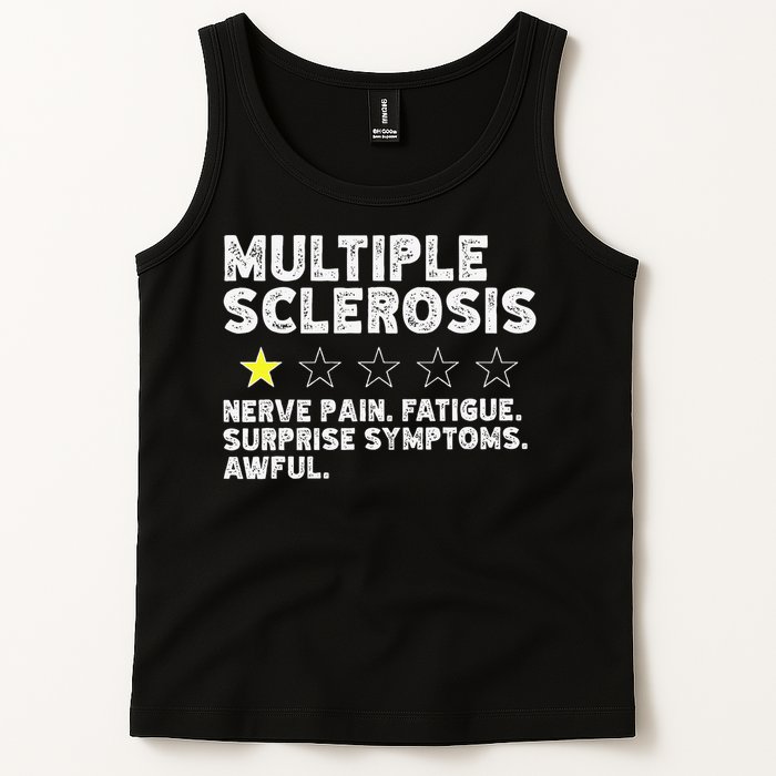 MS Do Not Recommend Funny Multiple Sclerosis Humor Awareness Tank Top