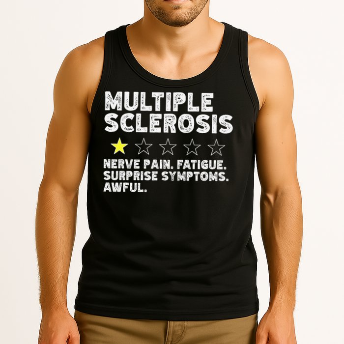 MS Do Not Recommend Funny Multiple Sclerosis Humor Awareness Tank Top