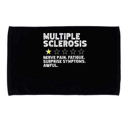 MS Do Not Recommend Funny Multiple Sclerosis Humor Awareness Microfiber Hand Towel