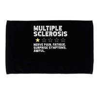 MS Do Not Recommend Funny Multiple Sclerosis Humor Awareness Microfiber Hand Towel