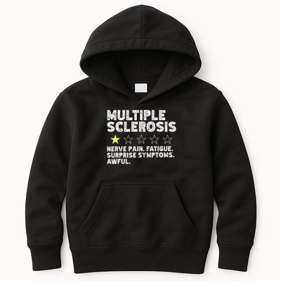 MS Do Not Recommend Funny Multiple Sclerosis Humor Awareness Kids Hoodie