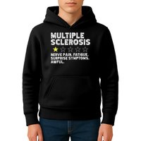 MS Do Not Recommend Funny Multiple Sclerosis Humor Awareness Kids Hoodie