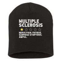 MS Do Not Recommend Funny Multiple Sclerosis Humor Awareness Short Acrylic Beanie