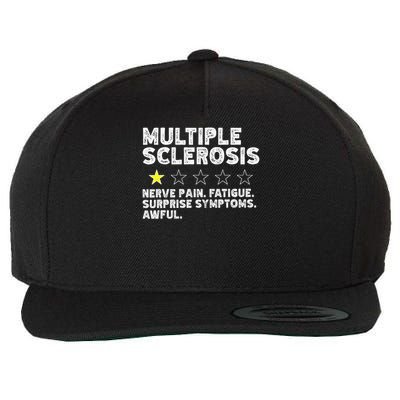 MS Do Not Recommend Funny Multiple Sclerosis Humor Awareness Wool Snapback Cap