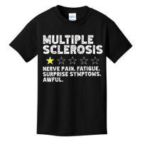 MS Do Not Recommend Funny Multiple Sclerosis Humor Awareness Kids T-Shirt