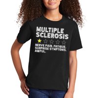 MS Do Not Recommend Funny Multiple Sclerosis Humor Awareness Kids T-Shirt