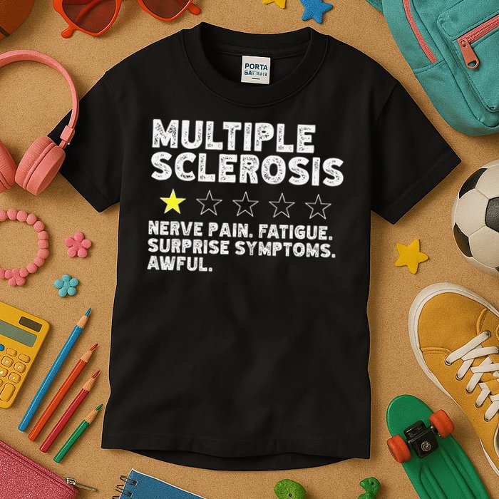 MS Do Not Recommend Funny Multiple Sclerosis Humor Awareness Kids T-Shirt