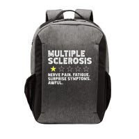 MS Do Not Recommend Funny Multiple Sclerosis Humor Awareness Vector Backpack