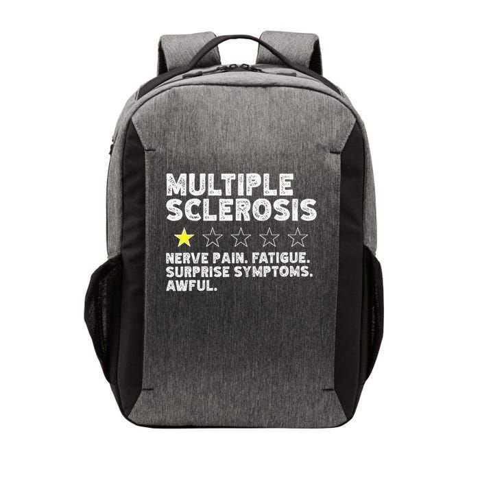 MS Do Not Recommend Funny Multiple Sclerosis Humor Awareness Vector Backpack