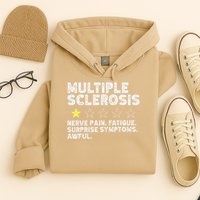 MS Do Not Recommend Funny Multiple Sclerosis Humor Awareness Hoodie