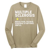 MS Do Not Recommend Funny Multiple Sclerosis Humor Awareness Long Sleeve Shirt