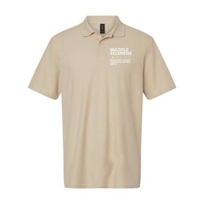 MS Do Not Recommend Funny Multiple Sclerosis Humor Awareness Polo