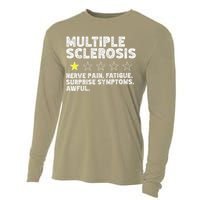 MS Do Not Recommend Funny Multiple Sclerosis Humor Awareness Cooling Performance Long Sleeve Crew