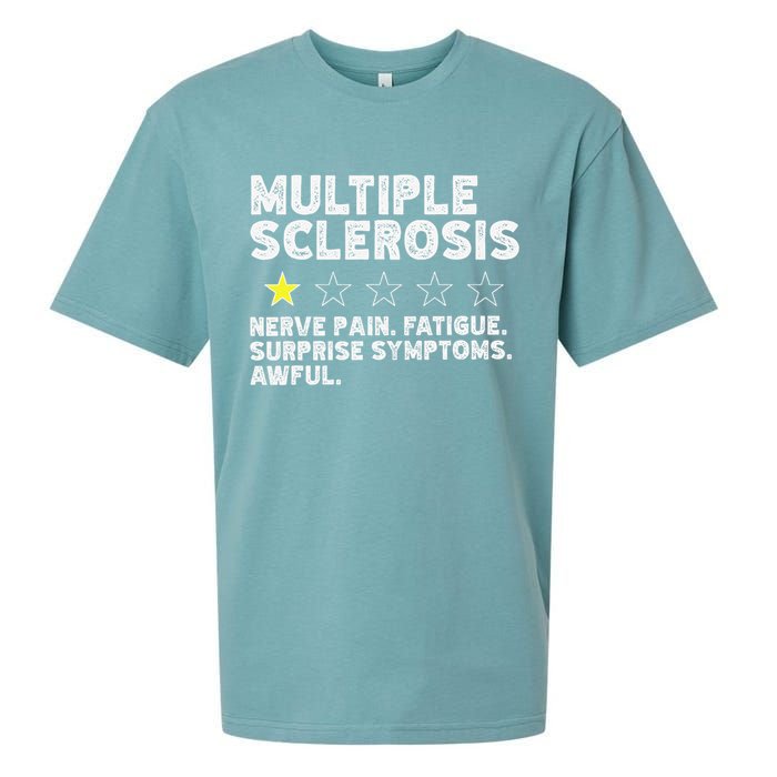 MS Do Not Recommend Funny Multiple Sclerosis Humor Awareness Sueded Cloud Jersey T-Shirt
